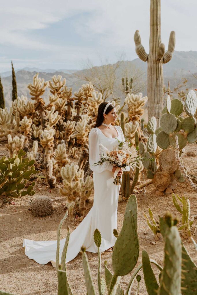 Portrait photo of the bride — Desert Wedding Photography by Mattie O'Neill