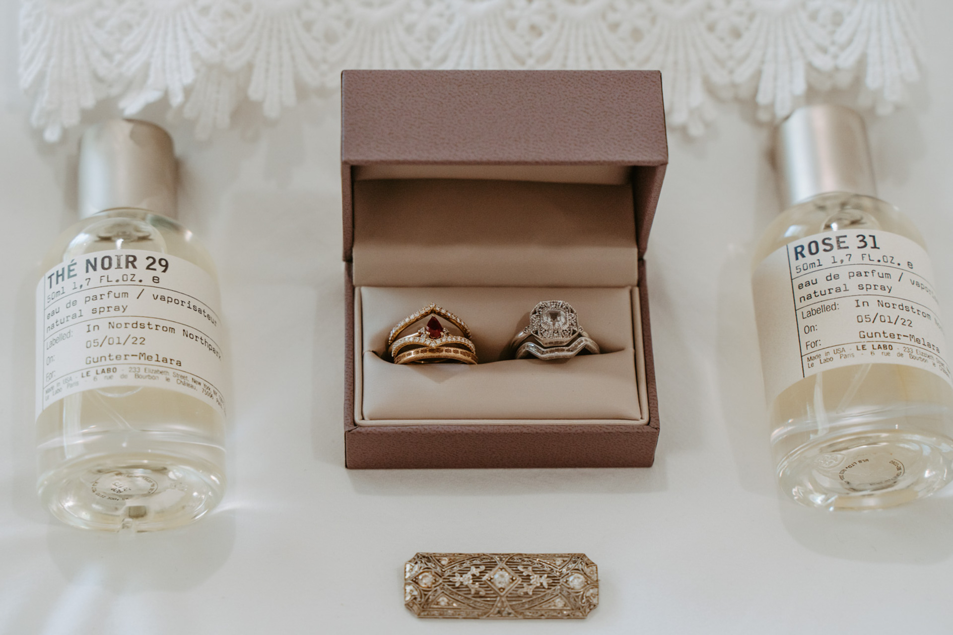 Wedding rings in a box— Joshua Tree Wedding Photographer 